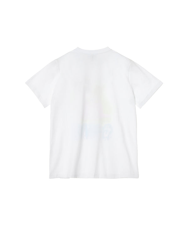 Basic Cotton Jersey Neon Kitty T-Shirt-GANNI-Forget-me-nots Online Store