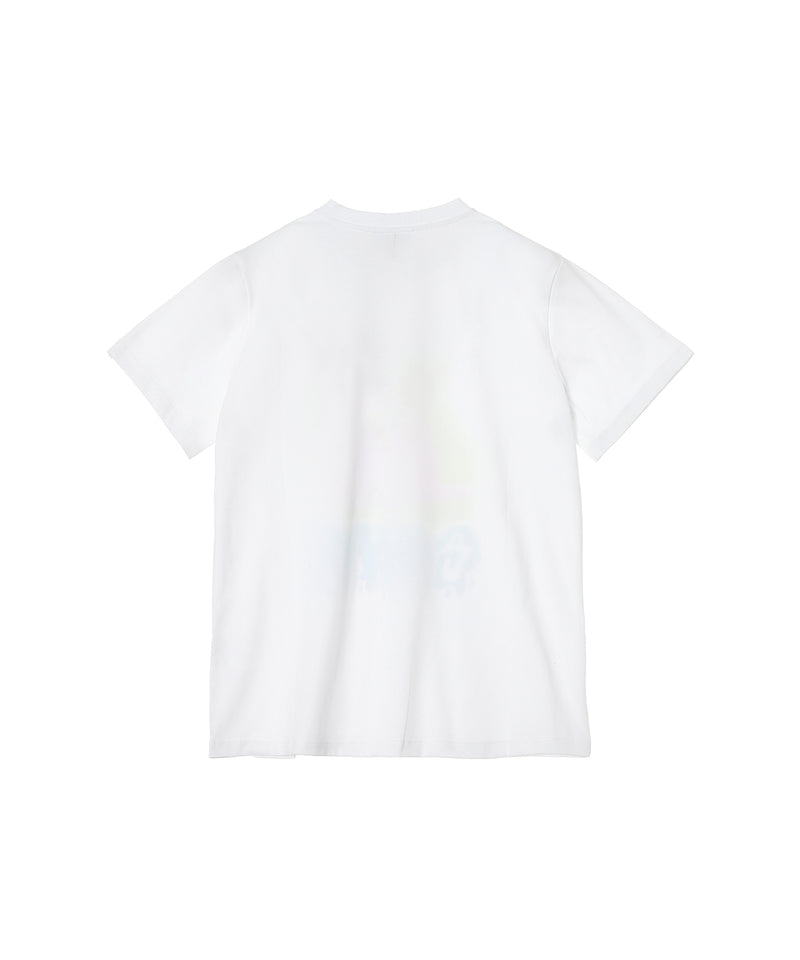 Basic Cotton Jersey Neon Kitty T-Shirt-GANNI-Forget-me-nots Online Store