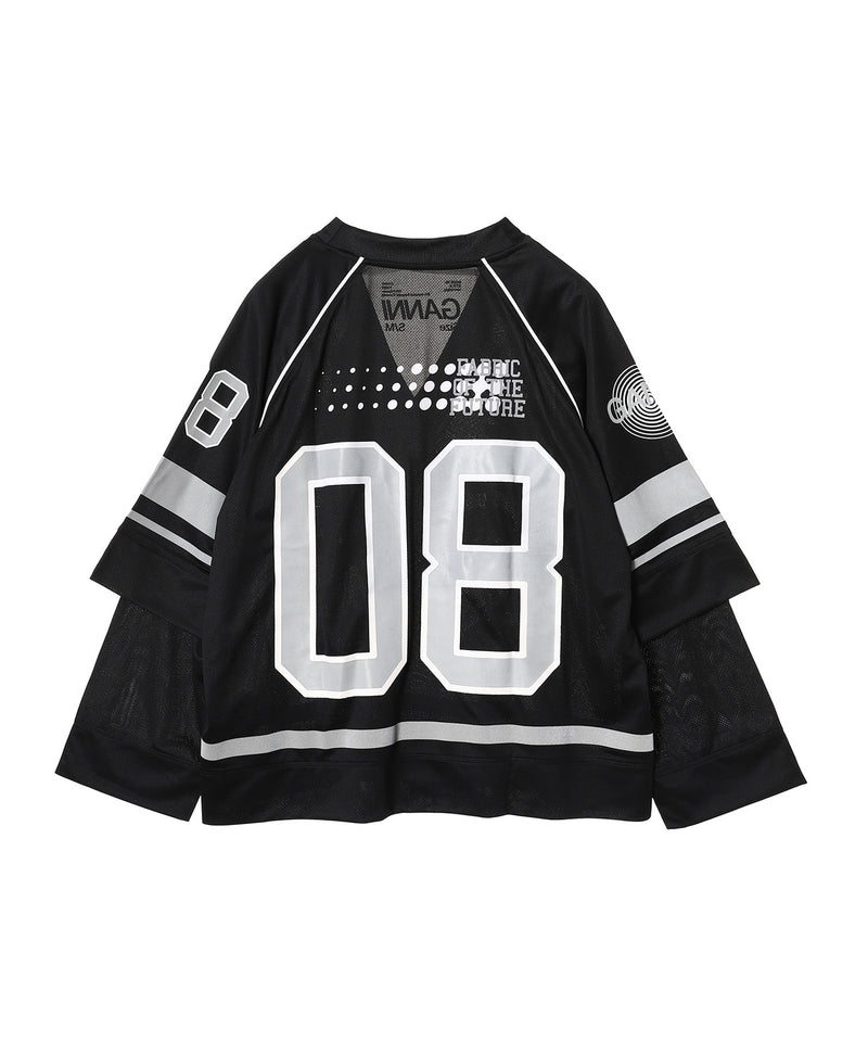 Cycora Jersey Oversized Long Sleeve-GANNI-Forget-me-nots Online Store
