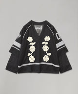 Cycora Jersey Oversized Long Sleeve-GANNI-Forget-me-nots Online Store