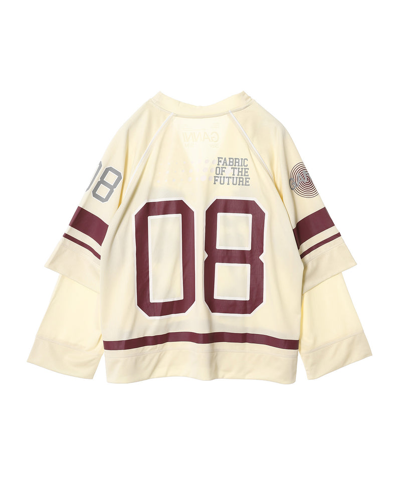 Cycora Jersey Oversized Long Sleeve-GANNI-Forget-me-nots Online Store