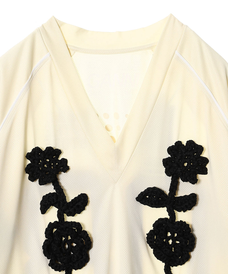 Cycora Jersey Oversized Long Sleeve-GANNI-Forget-me-nots Online Store