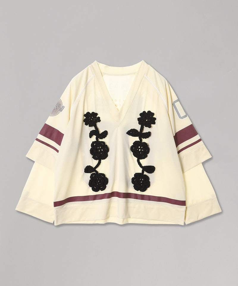 Cycora Jersey Oversized Long Sleeve-GANNI-Forget-me-nots Online Store