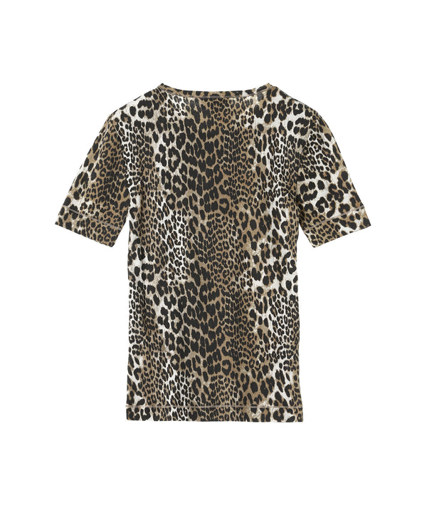 Soft Cotton Rib Short Sleeve T-Shirt