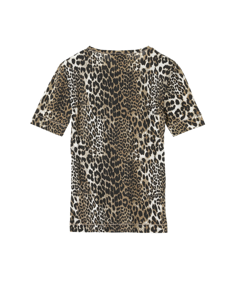 Soft Cotton Rib Short Sleeve T-Shirt