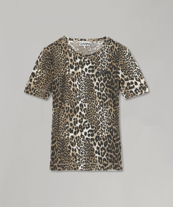 Soft Cotton Rib Short Sleeve T-Shirt