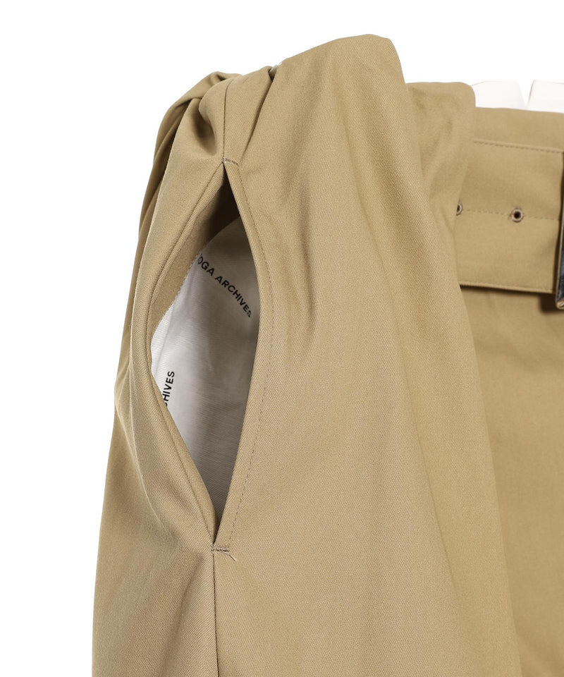 High Twist Twill Wide Pants