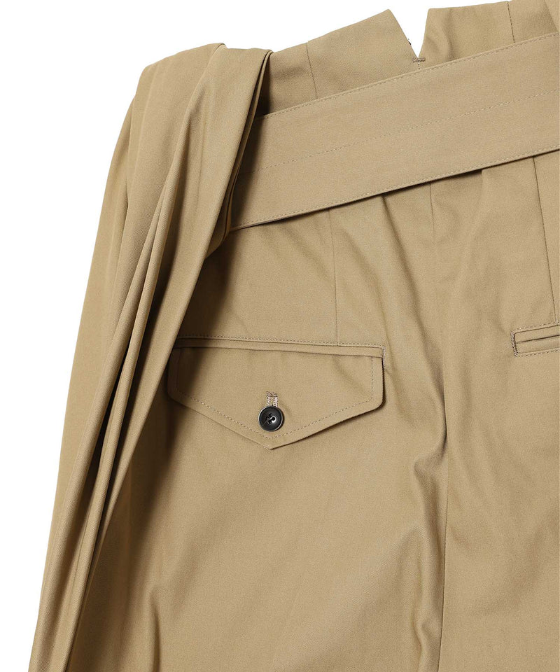 High Twist Twill Wide Pants