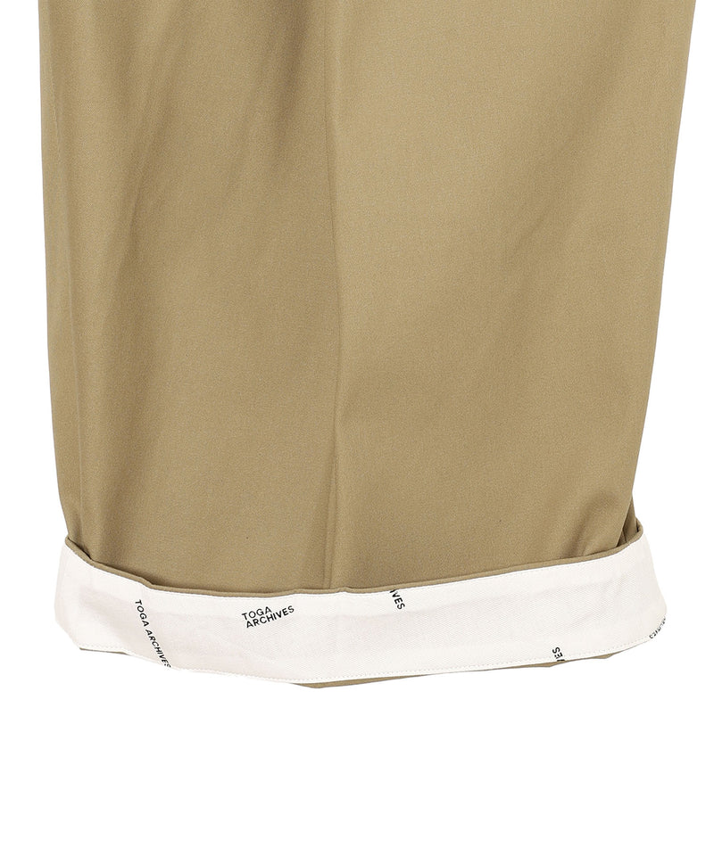 High Twist Twill Wide Pants
