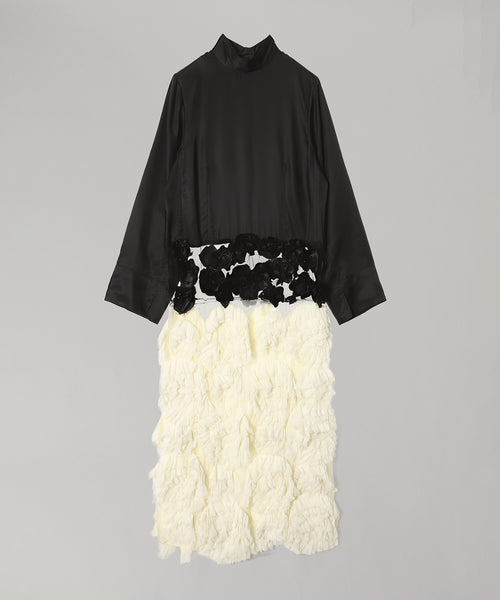 Frill Embroidery Dress-TOGA-Forget-me-nots Online Store