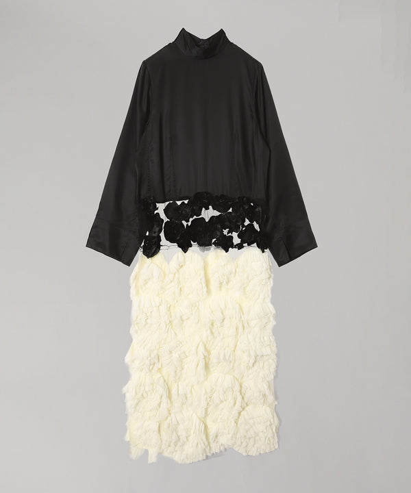 Frill Embroidery Dress