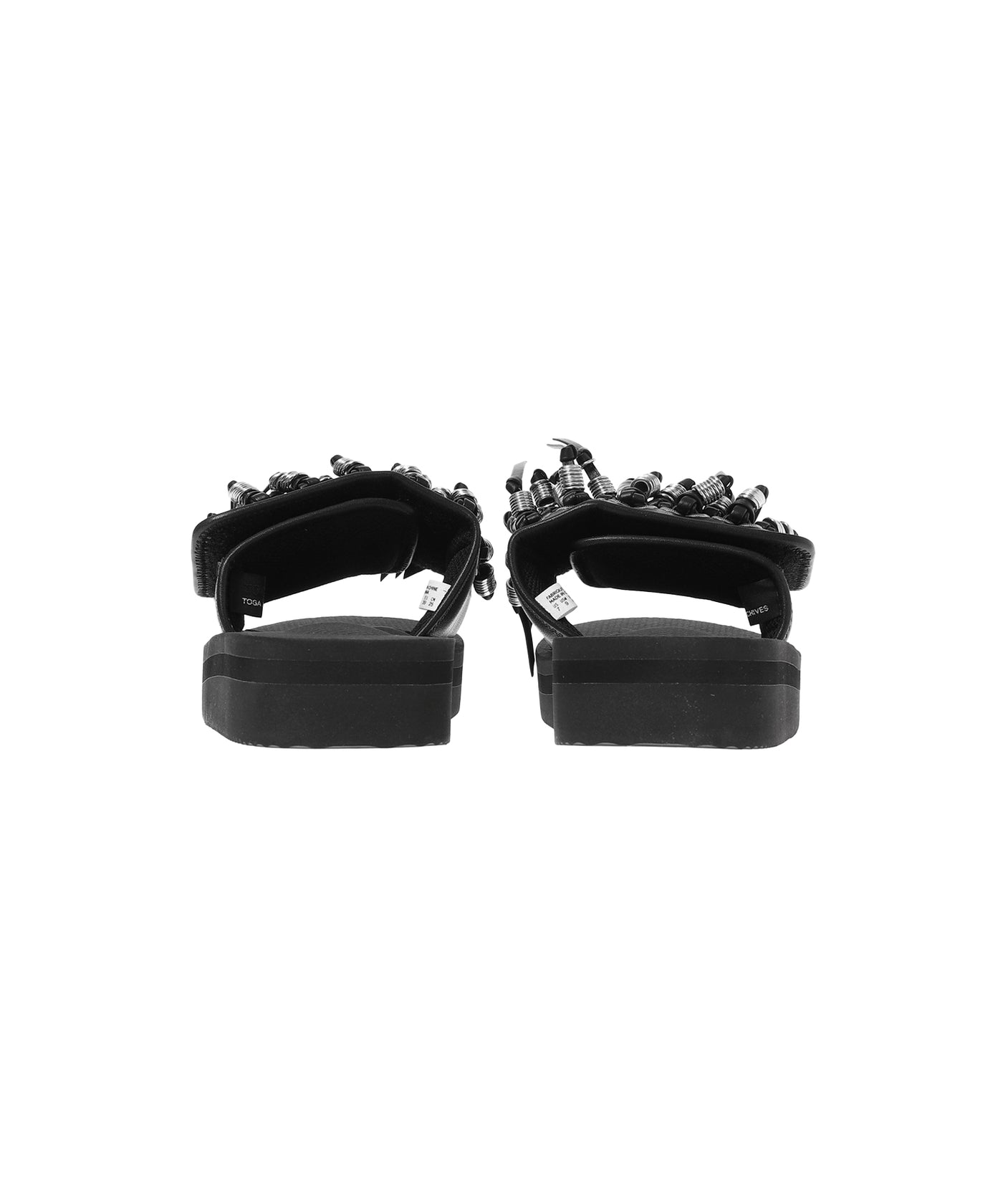 【極貴重アイテム】Toga Pulla ブラックサスペンダー トーガ プルラ TOGA PULLA TOGA PULLA サボ サンダル Eyelet