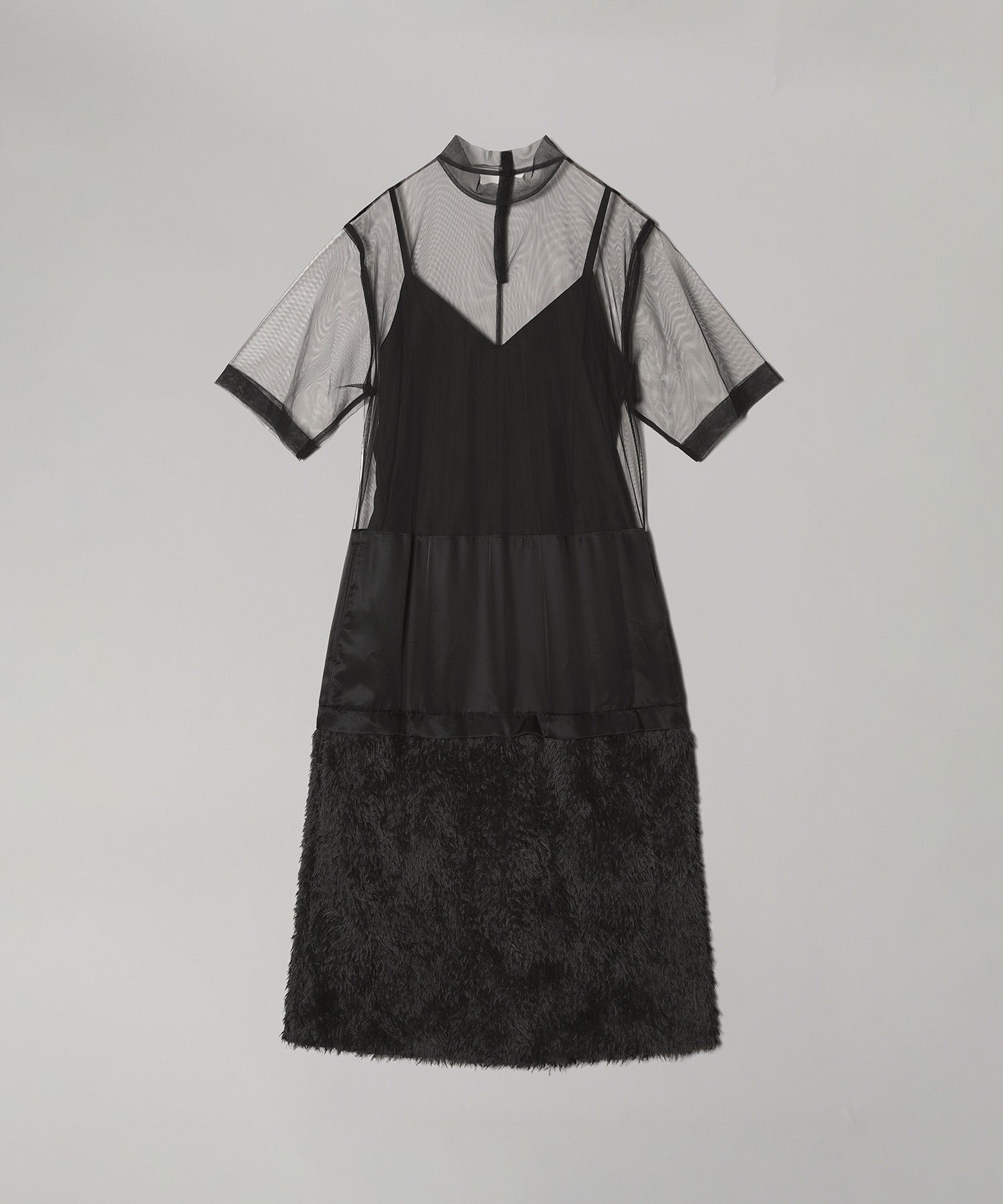 トーガプルラ(TOGA PULLA)｜Fringe Tulle Dress - 252262350004