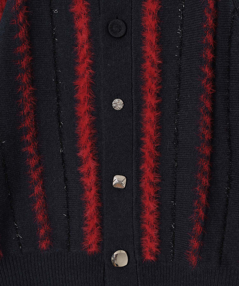 Stripe Knit Cardigan-TOGA PULLA-Forget-me-nots Online Store
