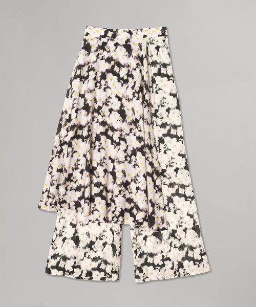 Rayon Print Skirt Pants-TOGA PULLA-Forget-me-nots Online Store