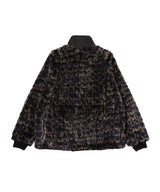 Raglan Fur Jacket - Crocodile