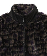 Raglan Fur Jacket - Crocodile
