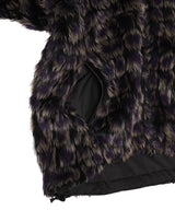 Raglan Fur Jacket - Crocodile