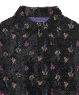 Long Point Collar Jacket - Cut Jacquard Flower