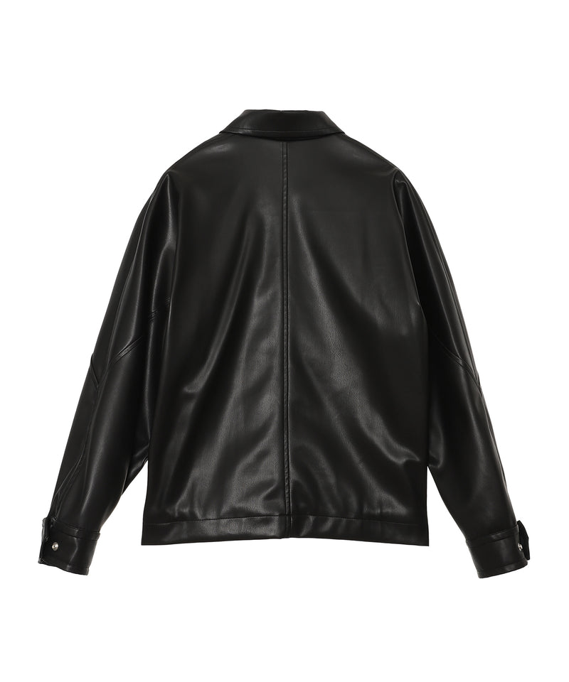 Leather Shirt Blouson