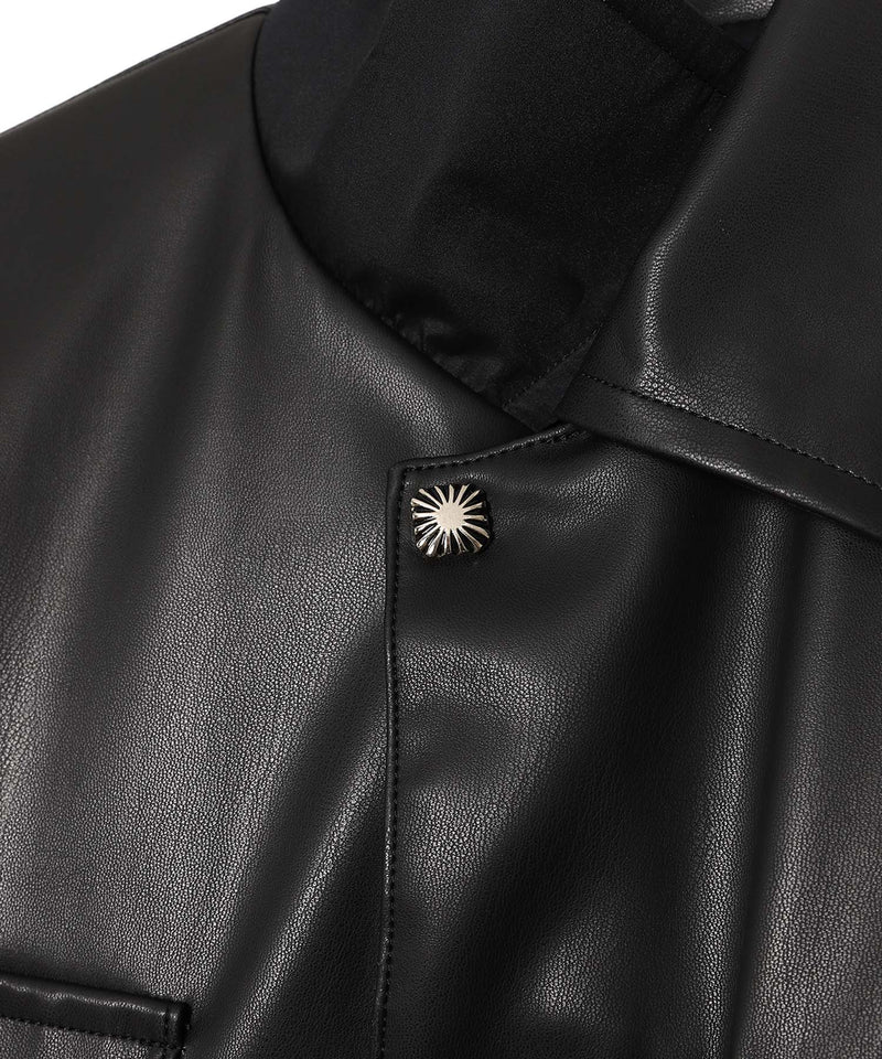 Leather Shirt Blouson