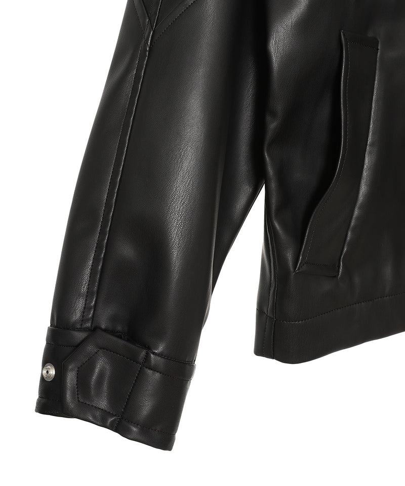 Leather Shirt Blouson
