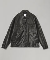 Leather Shirt Blouson