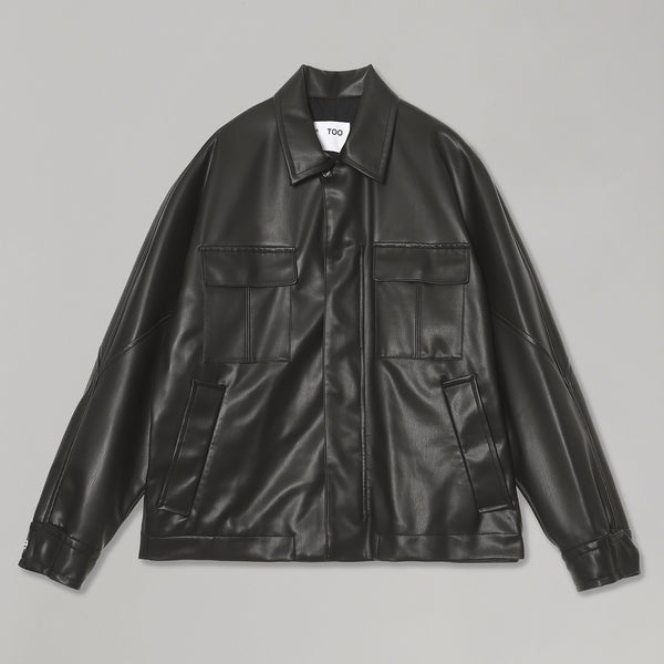 トーガプルラ(TOGA PULLA)｜Leather Shirt Blouson｜Forget-me