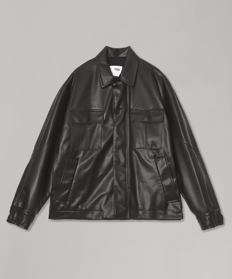 Leather Shirt Blouson
