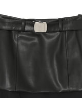 Leather Mesh Skirt