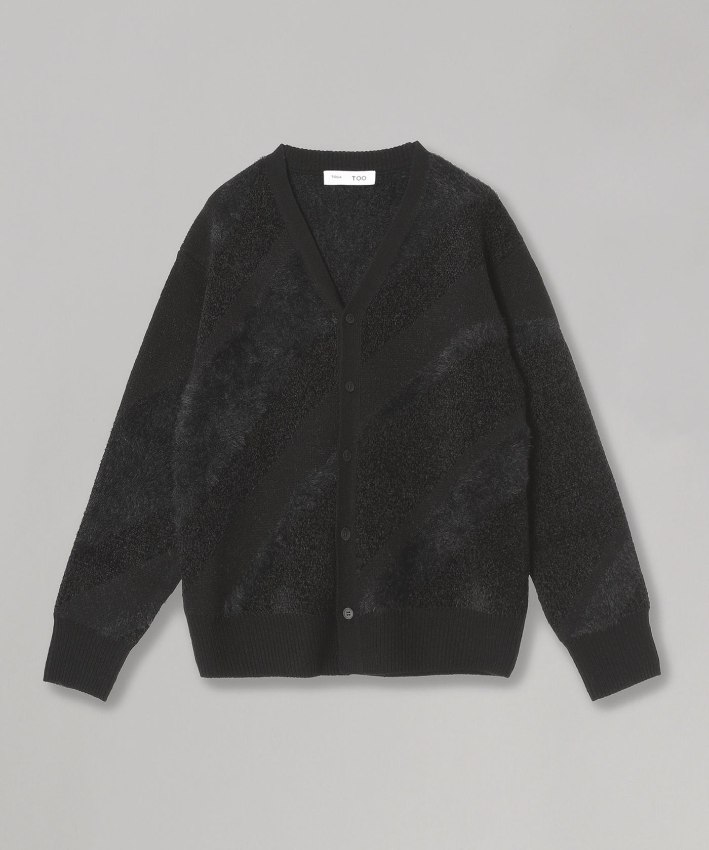 トーガプルラ(TOGA PULLA)｜Regimental Knit Cardigan｜Forget-me-nots