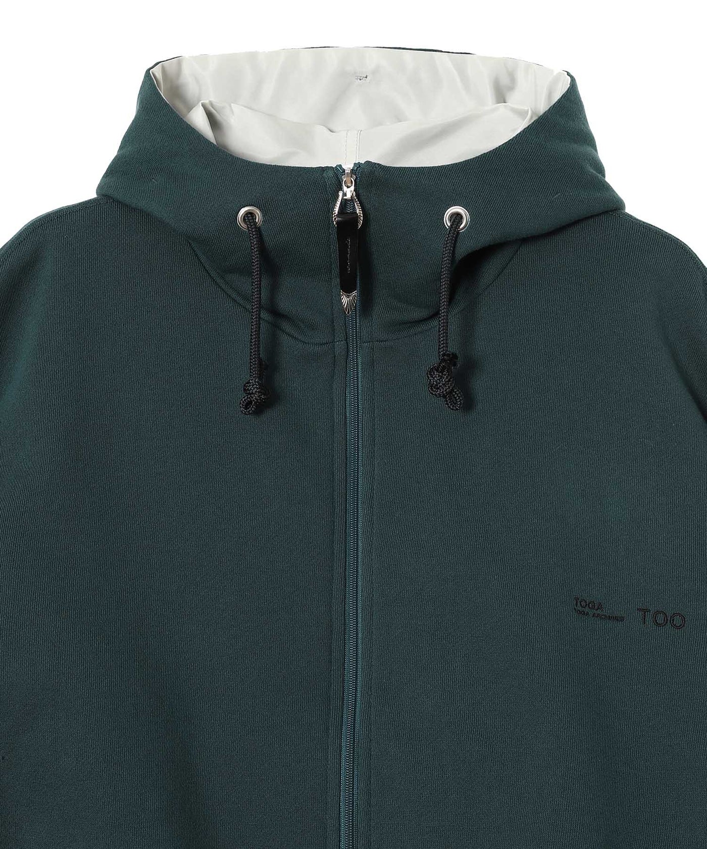 トーガプルラ(TOGA PULLA)｜Cotton Nylon Hoodie｜Forget-me-nots