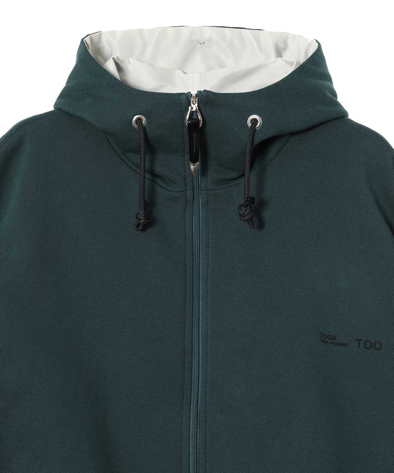 トーガプルラ(TOGA PULLA)｜Cotton Nylon Hoodie｜Forget-me-nots