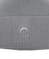 Moon Logo Knit Beanie-Marine Serre-Forget-me-nots Online Store