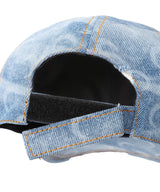 Moon Denim Baseball Cap-Marine Serre-Forget-me-nots Online Store