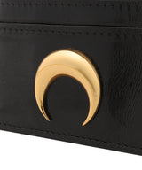 Smooth Leather Moon Charm Card