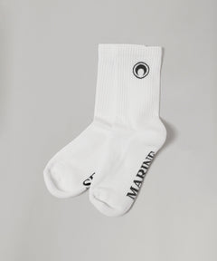 Moon Logo Ankle Socks-Marine Serre-Forget-me-nots Online Store