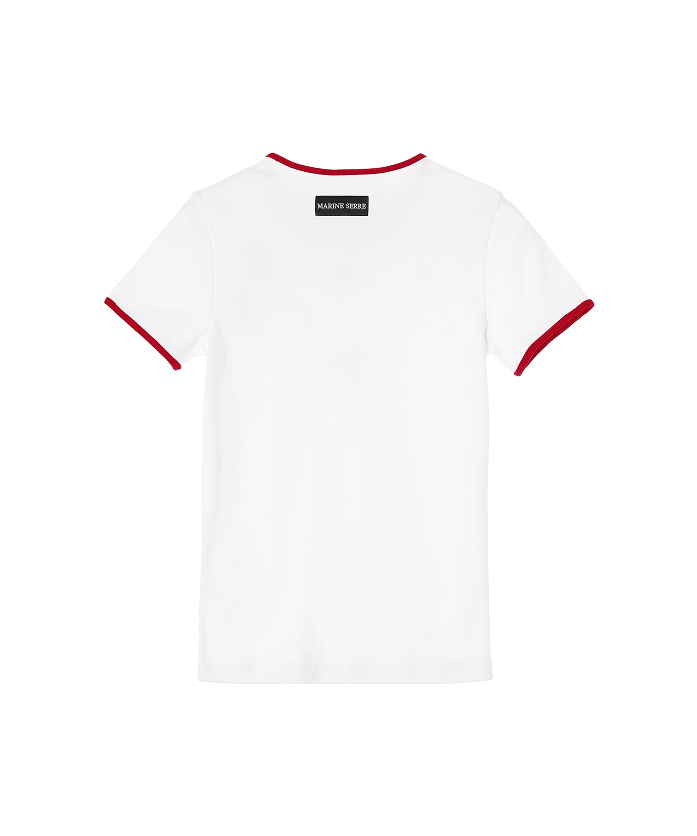 Moon Logo Bicolor Jersey Ss T-Shirt|マリーン セル(Marine Serre Moon Logo Bicolor Jersey Ss T-Shirt|マリーン セル(Marine Serre