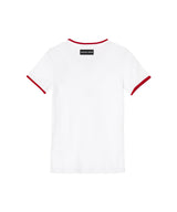 Moon Logo Bicolor Jersey Ss T-Shirt-Marine Serre-Forget-me-nots Online Store
