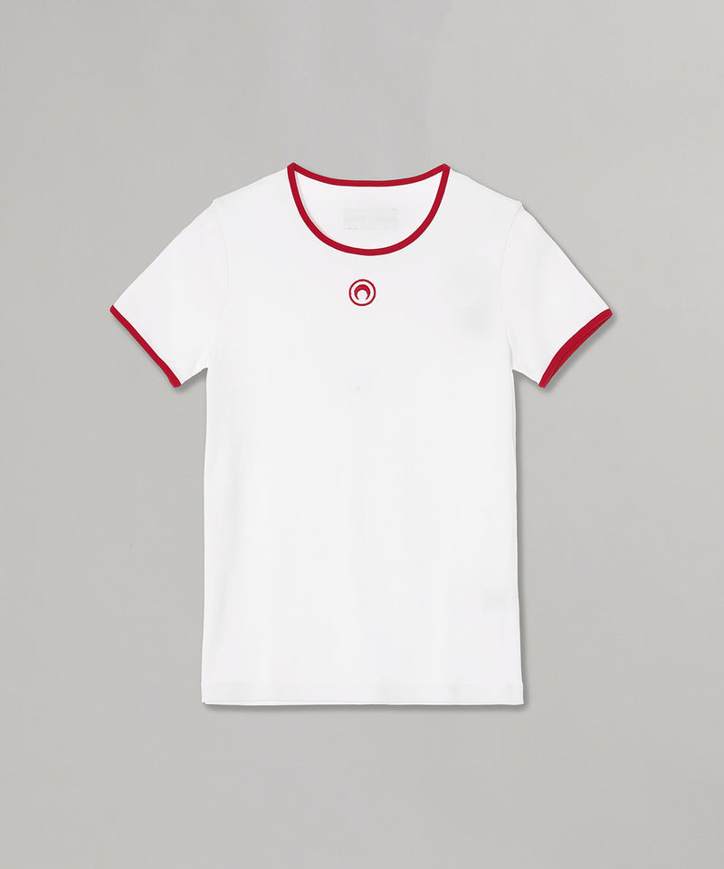 Moon Logo Bicolor Jersey Ss T-Shirt｜マリーン セル(Marine Serre