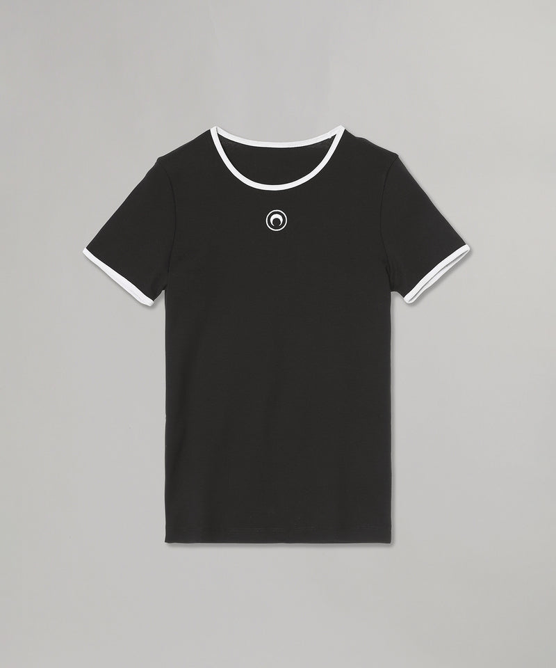Moon Logo Bicolor Jersey Ss T-Shirt｜マリーン セル(Marine Serre