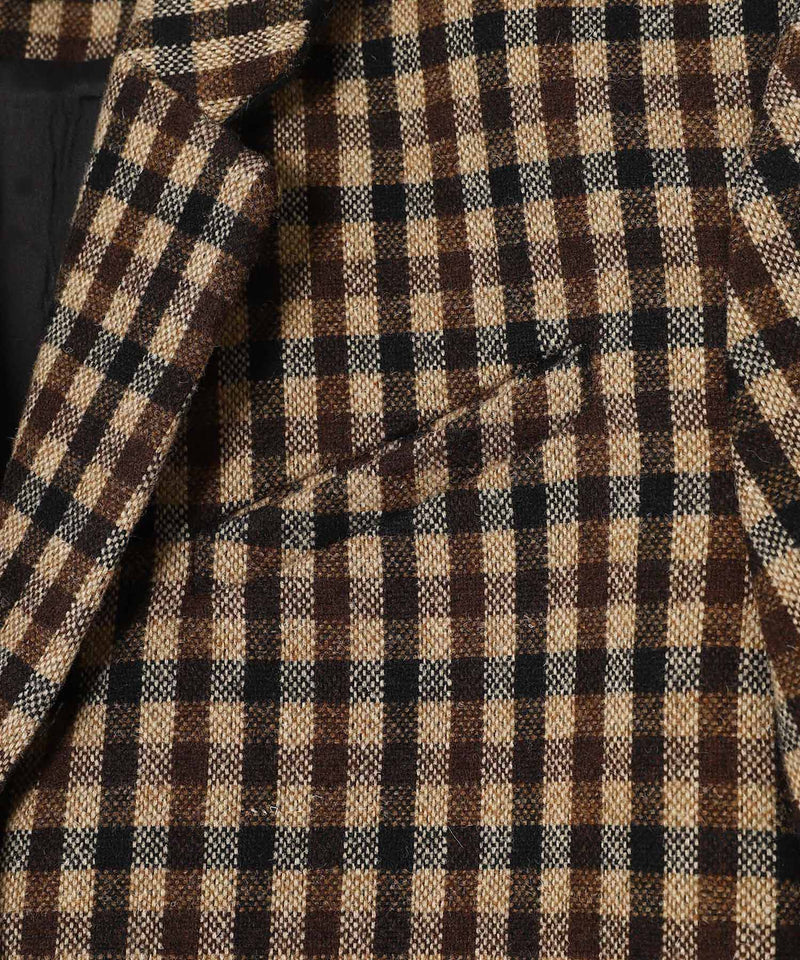 Check Wool Mix Oversized Blazer-GANNI-Forget-me-nots Online Store