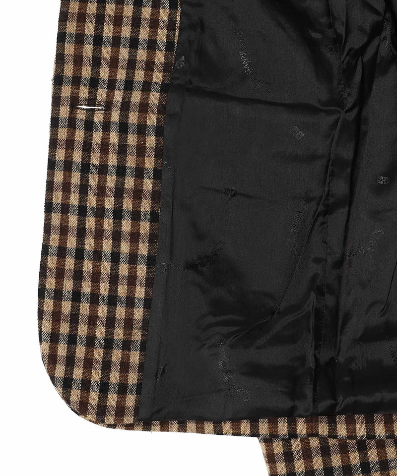 Check Wool Mix Oversized Blazer-GANNI-Forget-me-nots Online Store