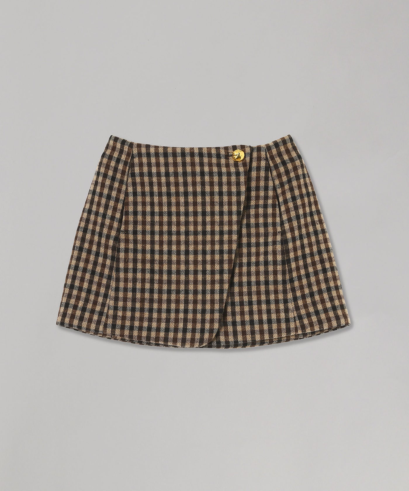 ガニー(GANNI)｜Check Wool Mix Skirt ｜Forget-me-nots Online