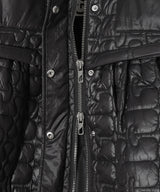 Shiny Quilt Midi Jacket W. Flare-GANNI-Forget-me-nots Online Store