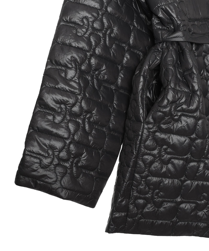 Shiny Quilt Midi Jacket W. Flare-GANNI-Forget-me-nots Online Store