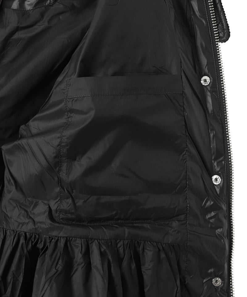 Shiny Quilt Midi Jacket W. Flare-GANNI-Forget-me-nots Online Store