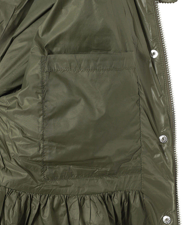 Shiny Quilt Midi Jacket W. Flare-GANNI-Forget-me-nots Online Store