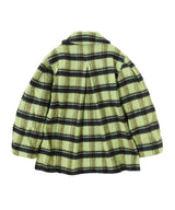 Brushed Wool Check Midi Coat-GANNI-Forget-me-nots Online Store