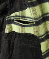 Brushed Wool Check Midi Coat-GANNI-Forget-me-nots Online Store